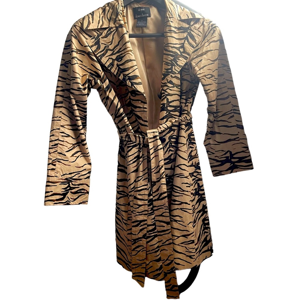 Dennis by Dennis Basso Zebra Women’s Long Kimono Size Large